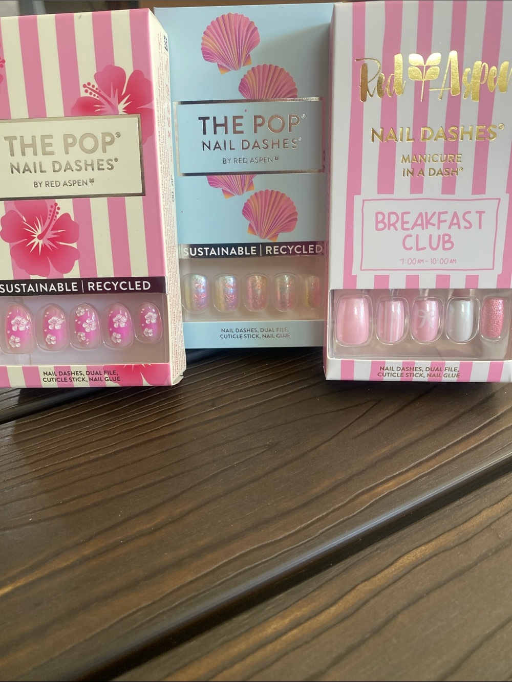 Nail Dashes, 3 sets. Brand new in boxes.